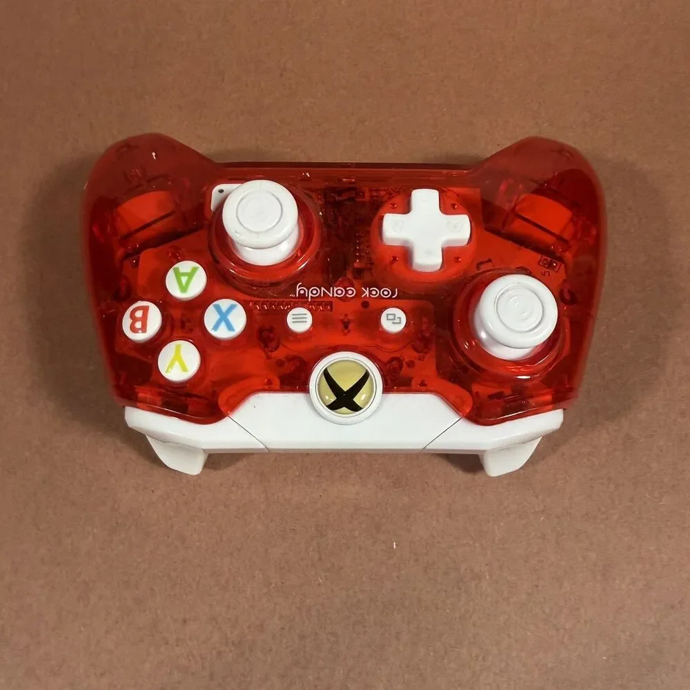 PDP Rock Candy Wired Controller Red White Plastic for Xbox One Console